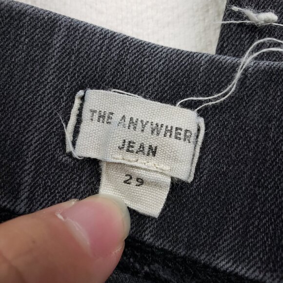 Madewell The Anywhere Jean in Marton Wash Size 29 Black Stretch Denim Jeggings - Picture 6 of 16